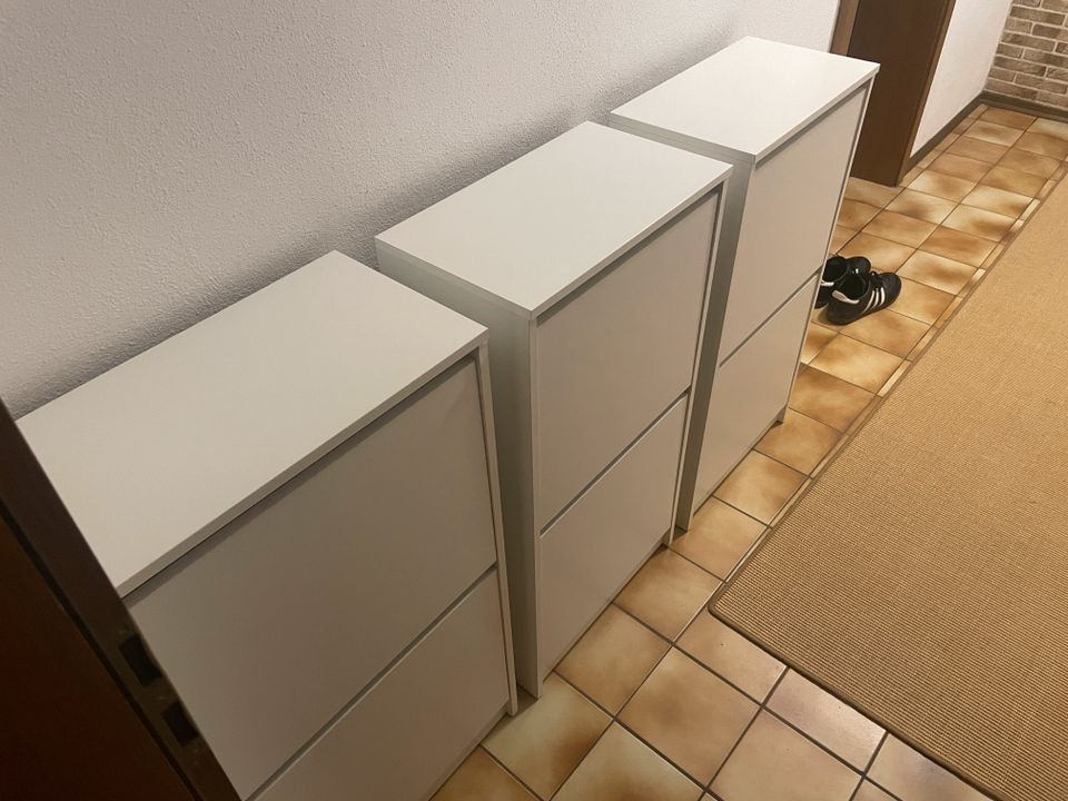 2x IKEA BISSA Schuhschrank 2 Fächer in Kulmain