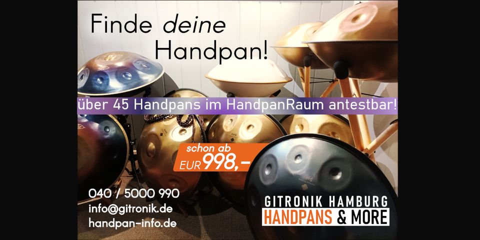 432Hz Unity Handpan Edelstahl | NEU jetzt viele Angebote im Shop in Kiel