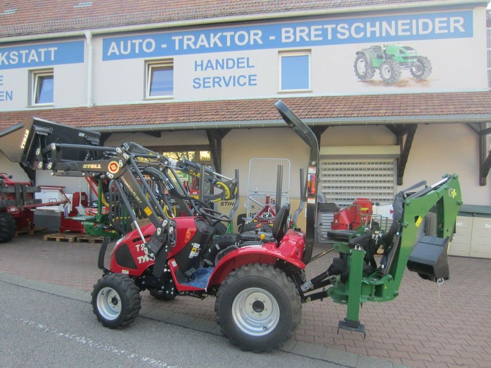 Bagger Anbaubagger Heckbagger für TYM DEUTZ KUBOTA ISEKI LAMBORGH in Glashütte