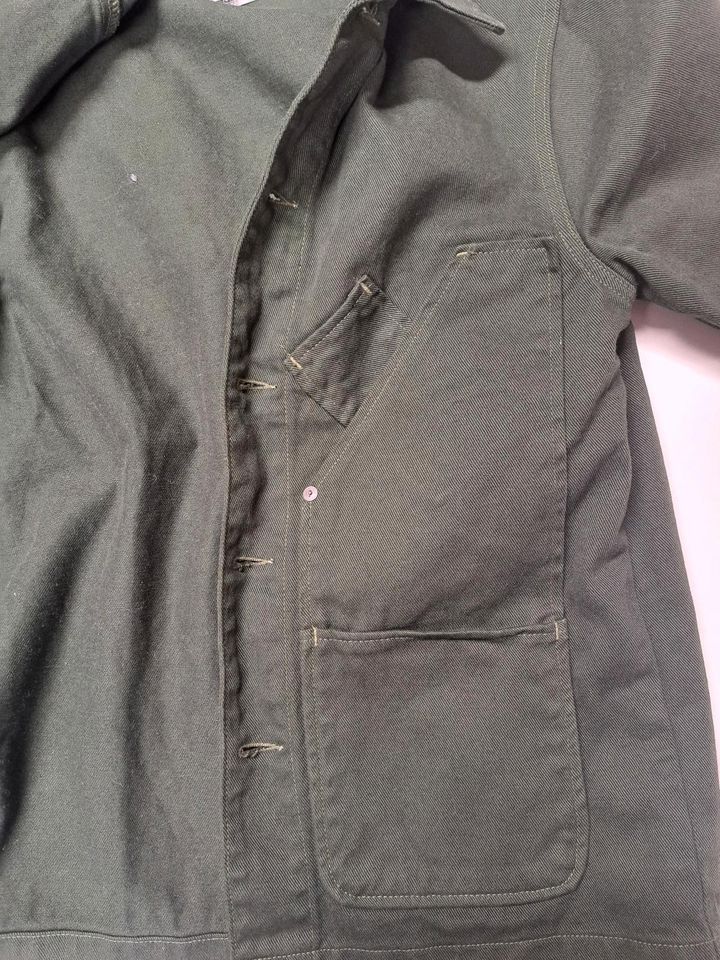 Tellason Coverall Denimjacke olivgrün in Erlangen