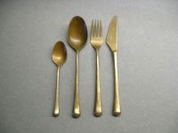 Besteck 4erSet Tafelbesteck mattgold Design ca. 1960er Hamburg-Mitte - Hamburg Billstedt   Vorschau