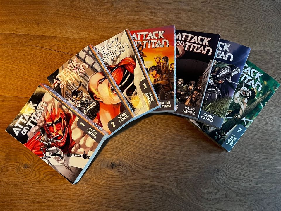 Attack On Titan Vol 1-7 - English Manga - Kodansha in Berlin