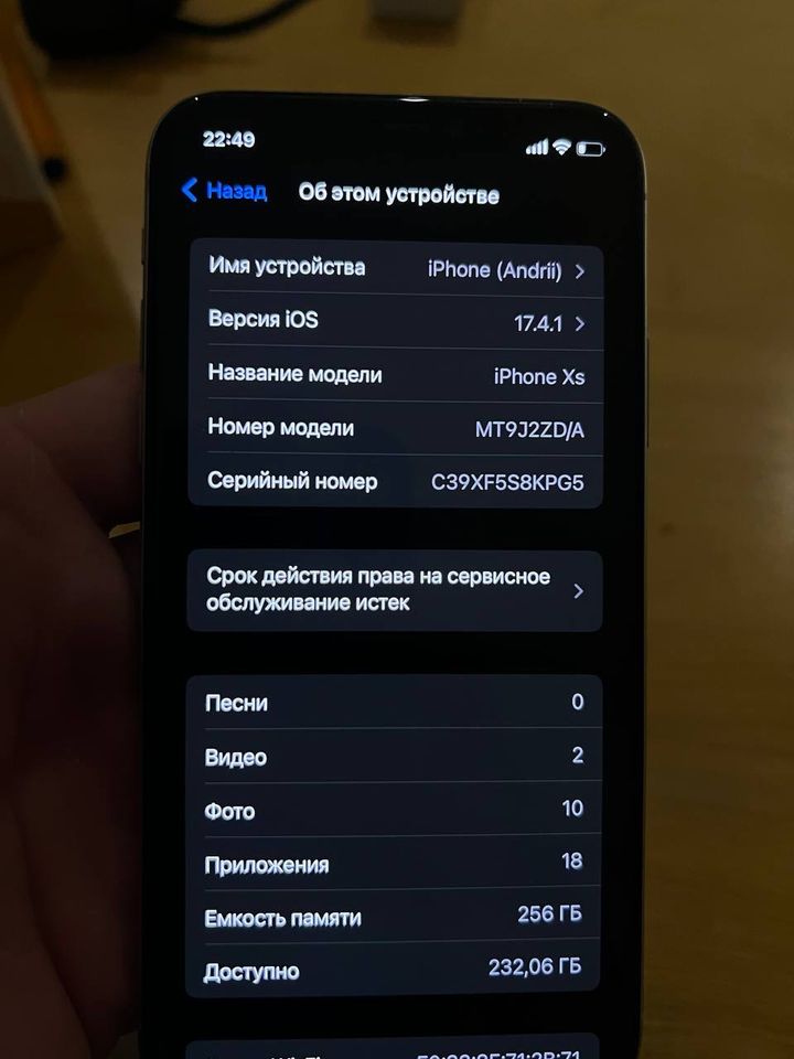 iPhone XS 256GB. Akk 82% in Büddenstedt