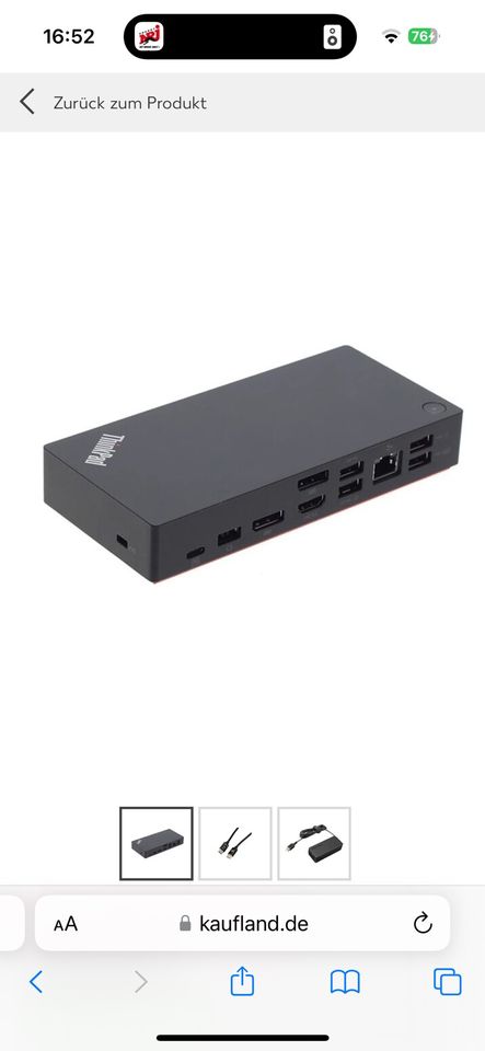 40AS ThinkPad USB-C Dockingstation Laptop Notebook + 90w in Hamburg