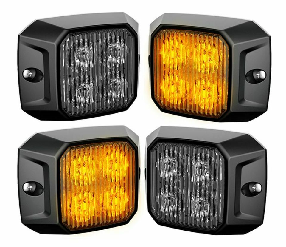 2X LED FRONTBLITZER Heckblitzer 12V 24V LKW Straßenräumer R10 R65 mit 2x  Dreieck EUR 63,99 - PicClick FR