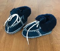 Babyschuhe mit Fell dunkelblau Größe 18 Essen - Essen-Ruhrhalbinsel Vorschau