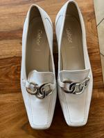 Top Damen Gabor Slipper Gr 4 (37) weiß Bayern - Schweinfurt Vorschau