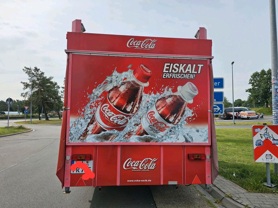 Roka XXL Coca-Cola  Bierwagen mieten zu vermieten Ausschankwagen Getränkewagen Cocktail wagen / Mobile Cocktailbarwagen mieten zu vermieten in Groß-Gerau