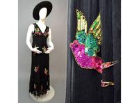 Original MANOUSH Maxi Abend*Kleid Kolibri Pailletten Seide Empire Leipzig - Möckern Vorschau