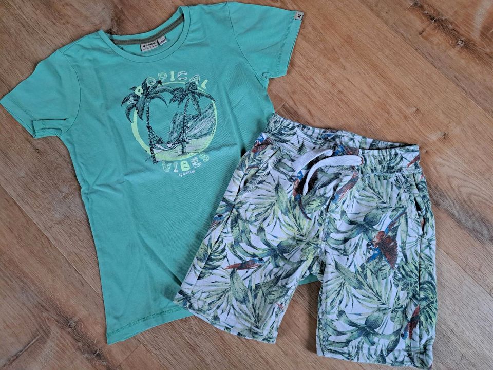 Garcia Set T-Shirt und Shorts Gr. 122-128 in Rosendahl