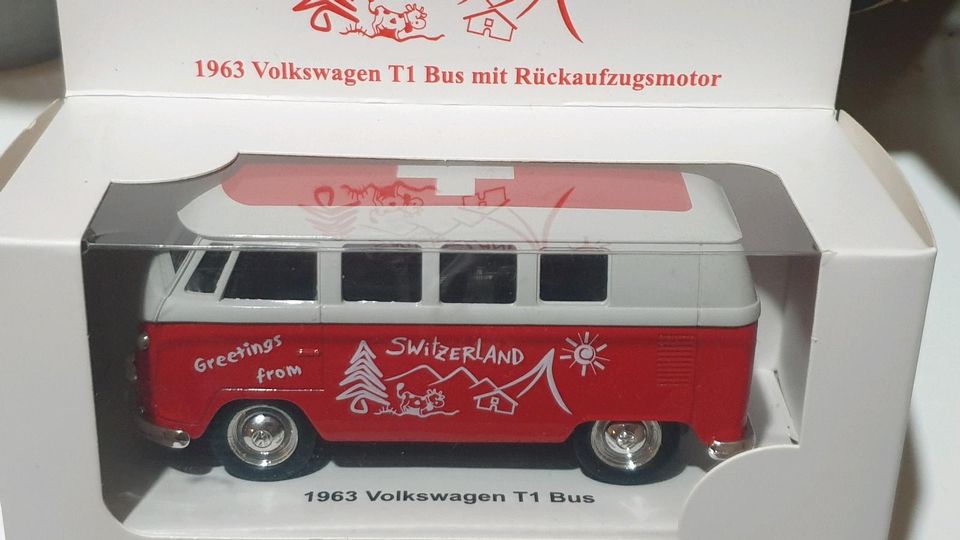 VW MODELL - GREETINGS FROM SWITZERLAND 1963 Volkswagen T1 Bus in Mainz