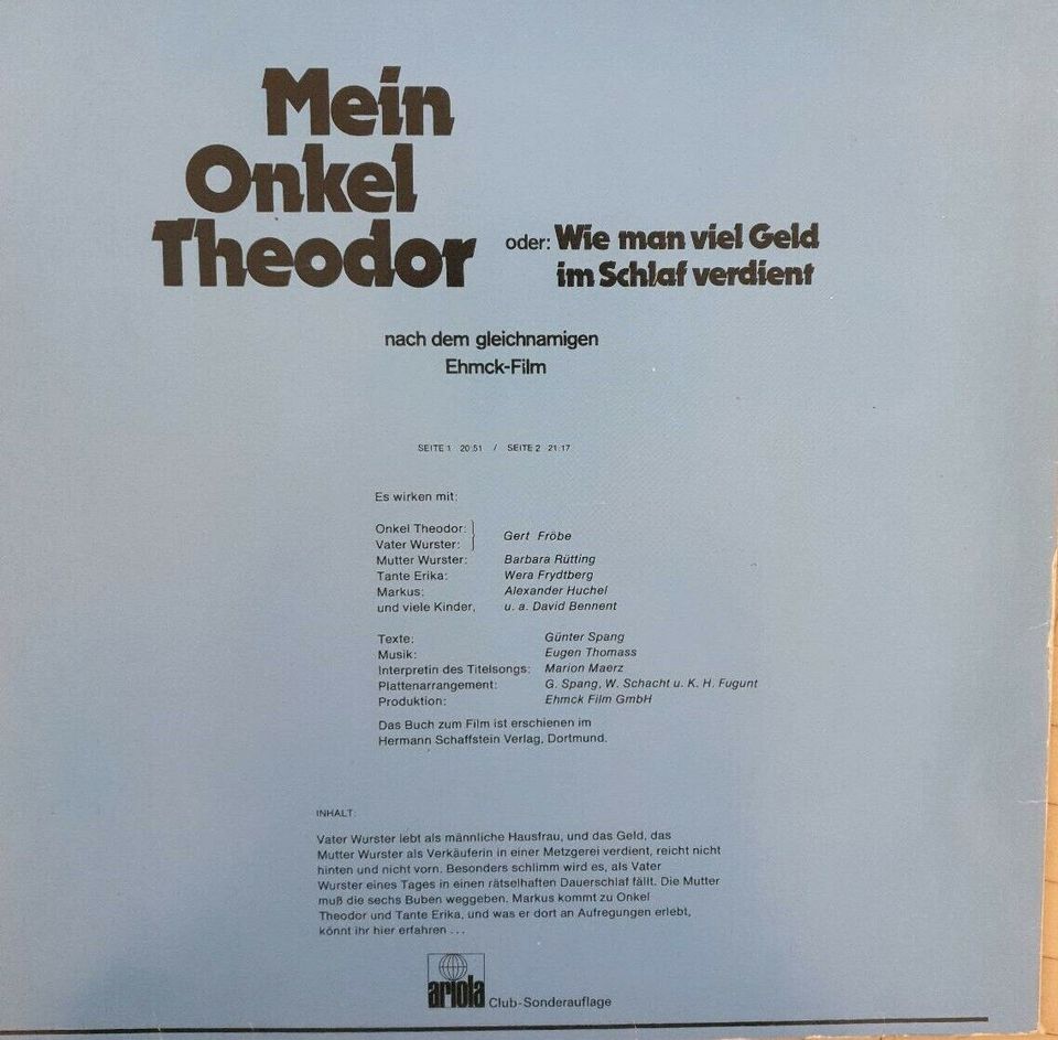 4 gut erhaltene LP aus der Reihe Kinder und Jugenddiskothek in Rheda-Wiedenbrück