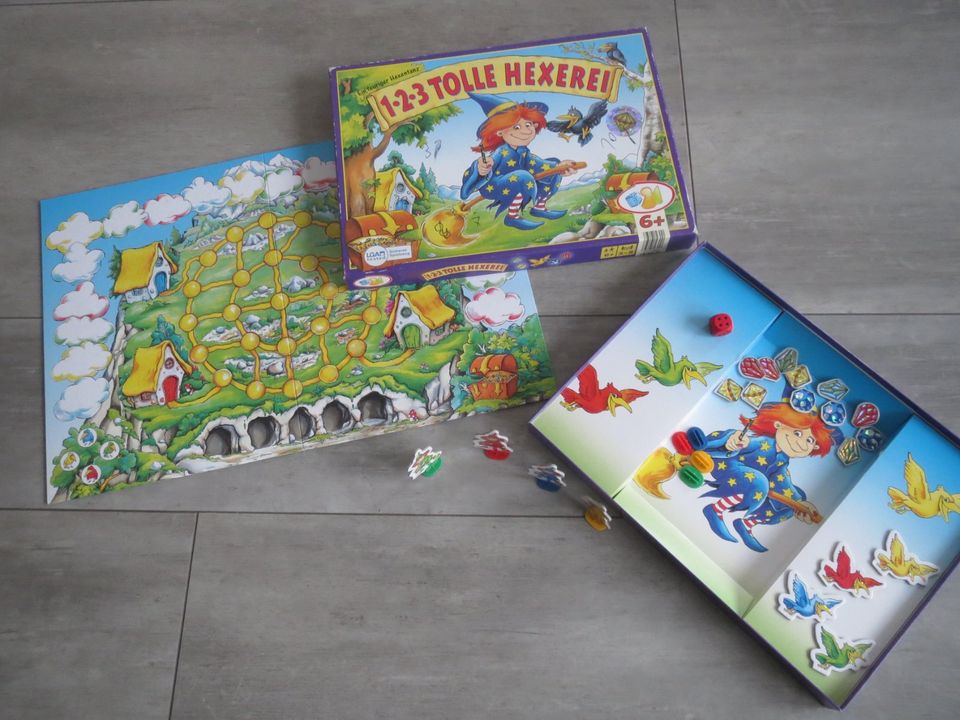 1-2-3 tolle Hexerei(wie NEU), ab 6 Jahre,Kinder,Spiel, Brettspiel in Kevelaer