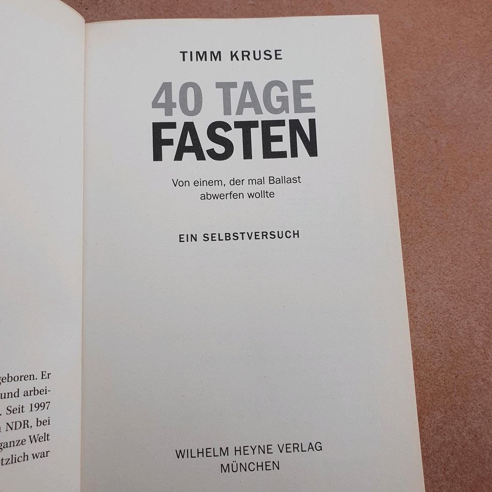 Timm Kruse 40 Tage fasten in Bengerstorf