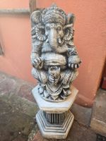 Steinfigur Ganesha auf Sockel Elefantenbuddha 105 cm Steinguss Baden-Württemberg - Gerlingen Vorschau