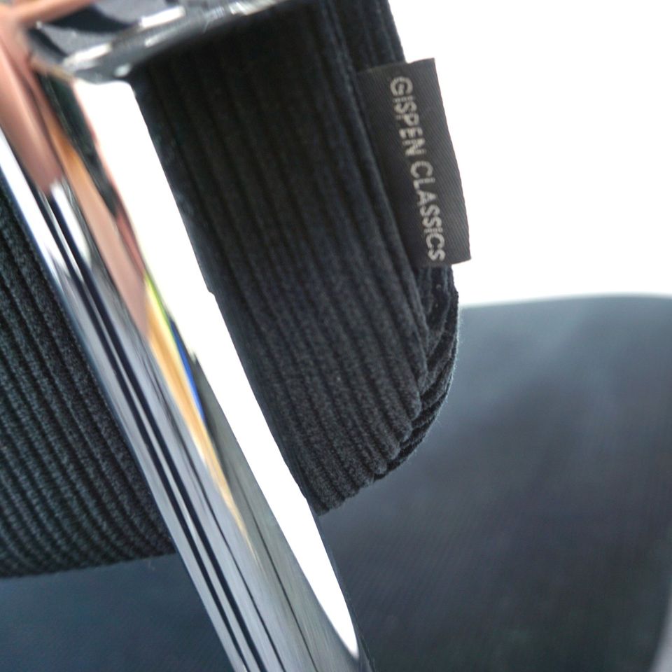 Gispen 201 Design Stuhl | Dutch Originals | Schwarz | Rippstoff in Mehringen