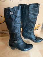 Schwarzer hoher Stiefel Gr. 38 Bayern - Kemnath Vorschau