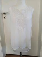 Only Bluse weiß transparent Gr. 38 M Shirt Stickerei Stuttgart - Stuttgart-Ost Vorschau