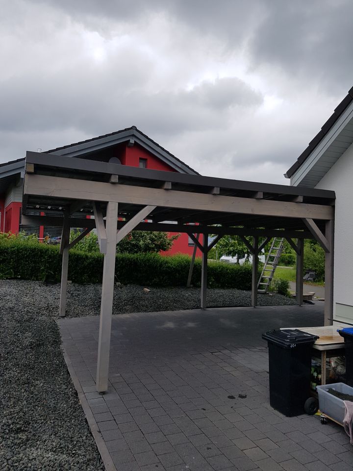 Carport Grillhütten auch mit Photovoltaik aus einer Hand in Idar-Oberstein