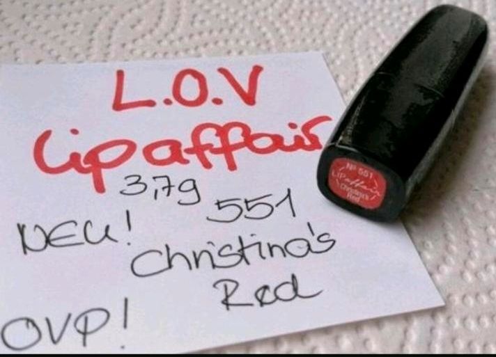 Incl Versand ⛄ L.O.V Lipaffair Christina's Red Nr 551 Neu ⛄ in Neresheim