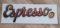 Cut-Out, Wandbild zum kleben Espresso Schriftzug, 60x24x1 cm, Neu Niedersachsen - Herzberg am Harz Vorschau