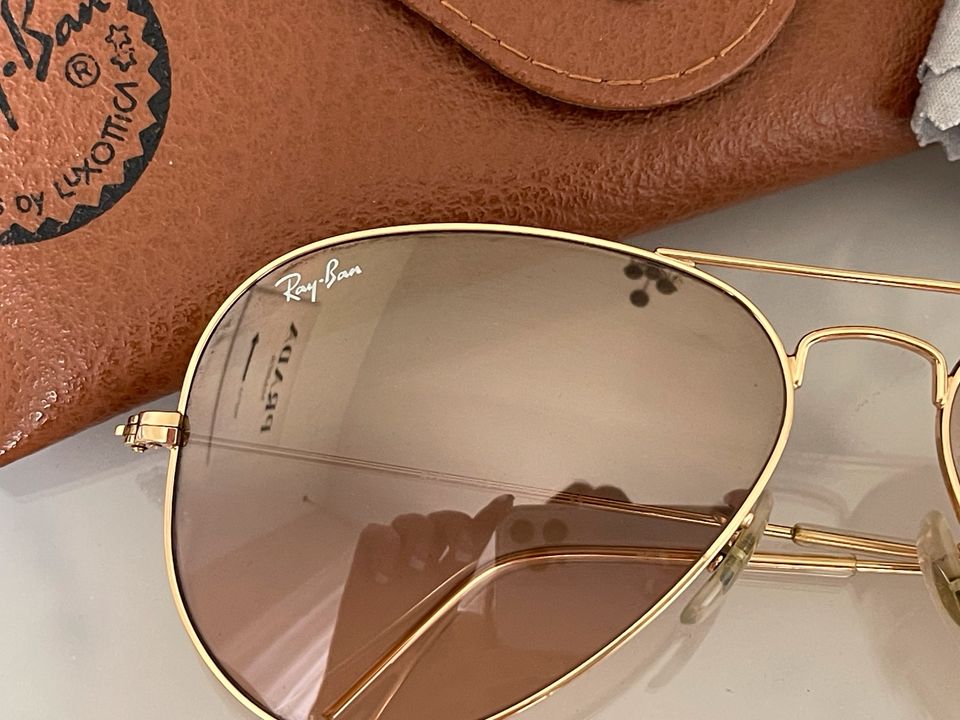 Ray-Ban Aviator large Sonnenbrille gold/ braun in Hannover