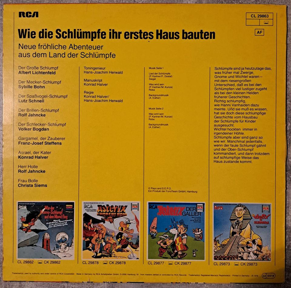 Schallplatte Die Schlümpfe Vinyl in Offenbach