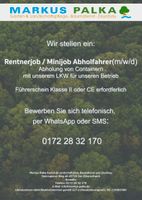 Rentnerjob / Minijob Abholfahrer mit unserem LKW (m/w/d) Nordrhein-Westfalen - Oer-Erkenschwick Vorschau
