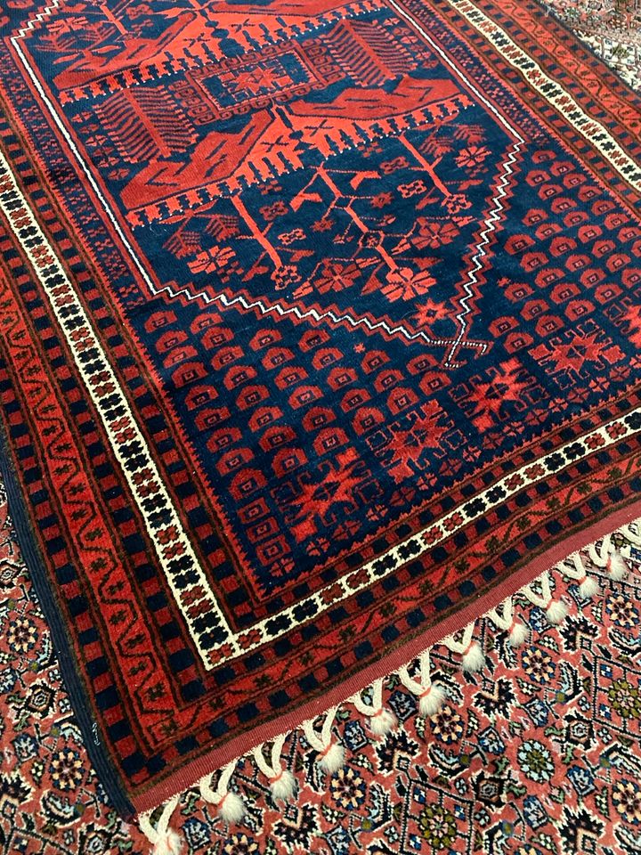 Echter handgeknüpfter Afghanischer Balutsch Teppich Wandteppich in Essen