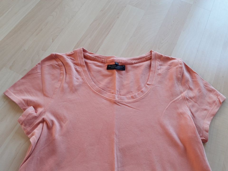 T-Shirt pink rosa orange lachs Stretch Damen Größe M L 40 42 in Retzstadt