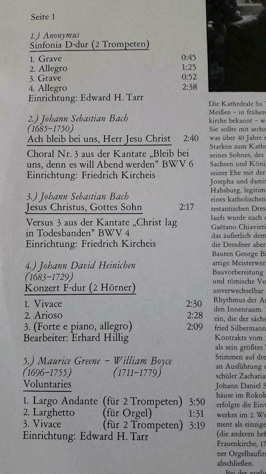 Ludwig Güttler 17/ Musik f. Trompete ,Corno da Caccia u. Orgel in Dresden