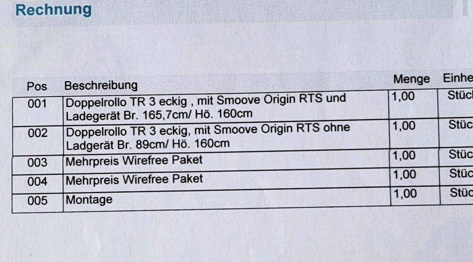 2 Teba Doppelrollos mit Fernbedienung Breite: 165,7cm u. 89cm in Hamminkeln