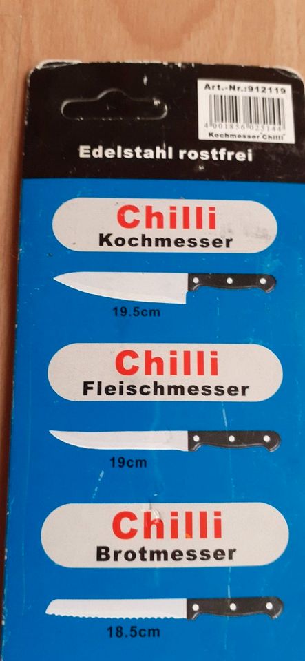 SSW CHILLI Kochmesser Edelstahl NEU OVP Küchenmesser Allzwecksmes in Heidenheim an der Brenz