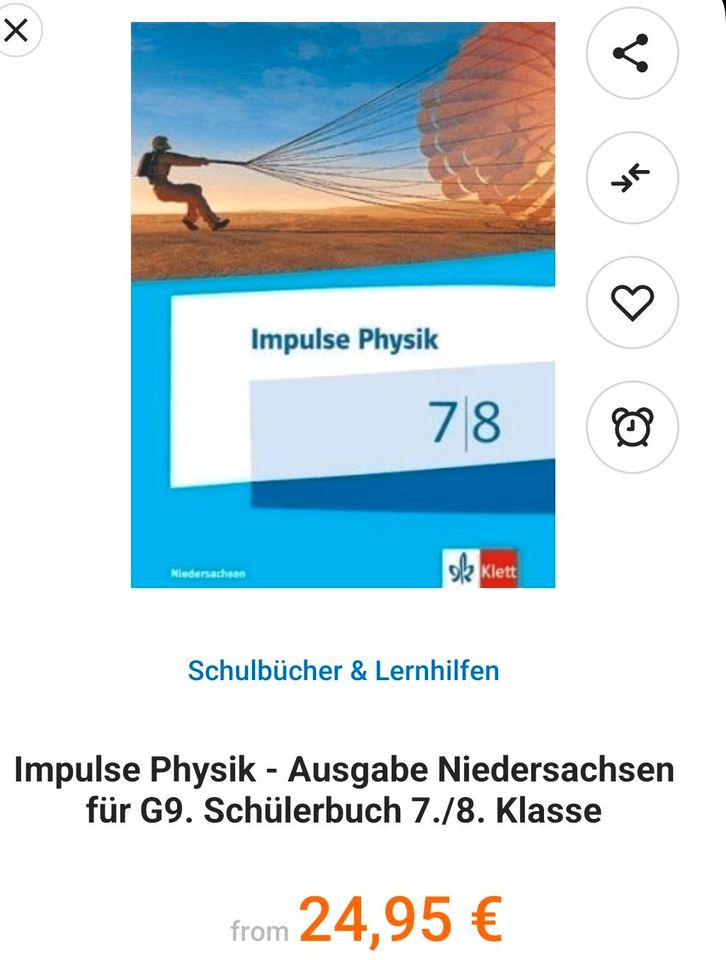 Klett: Impulse Physik 7/8 Gymnasium Niedersachsen in Rastede