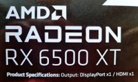 AMD Radeon RX 6500 XT 4 GB PCIe 4.0 Windows 10/11 Bayern - Gröbenzell Vorschau