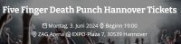 Five Finger Death Punch Hannover Stehplatz Tickets 03.06.2024 Sachsen-Anhalt - Wolfen Vorschau