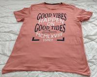 ESPRIT Herren T-Shirt Gr. L in Rosa mit Motiv, Baumwolle Sachsen - Reinsdorf Vorschau