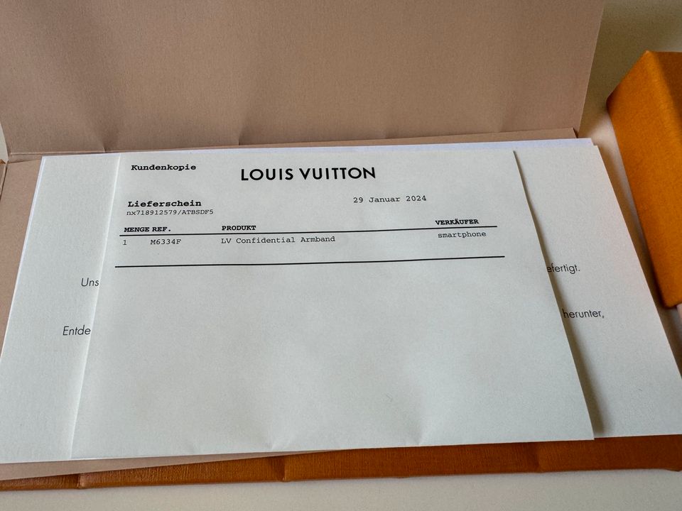 Louis Vuitton Armband Confidential neu OVP 17 cm braun Rechnung in Harrislee