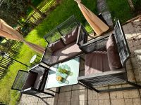Gartenlouge Gartenmöbel Alu mit Tisch und Sitzkissen in schwarz Duisburg - Neumühl Vorschau