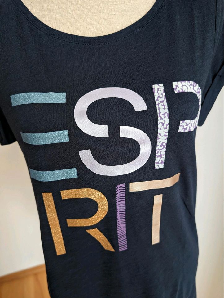 Neu Esprit T-Shirt Gr.XS dunkelblau Print Shirt Sommer in Reutlingen