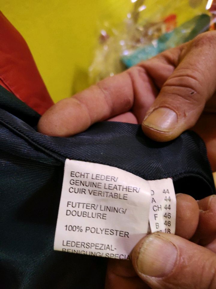 Neue rote Nappa Lederjacke XXL(44) in Dresden