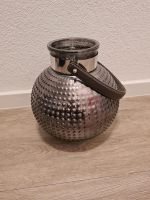 Vase , Windlicht Bowl mit Leder Henkel Nordrhein-Westfalen - Bad Oeynhausen Vorschau