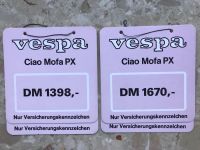Vespa Ciao Mofa PX Preisschild Sammlung Collection Showroom Duisburg - Homberg/Ruhrort/Baerl Vorschau