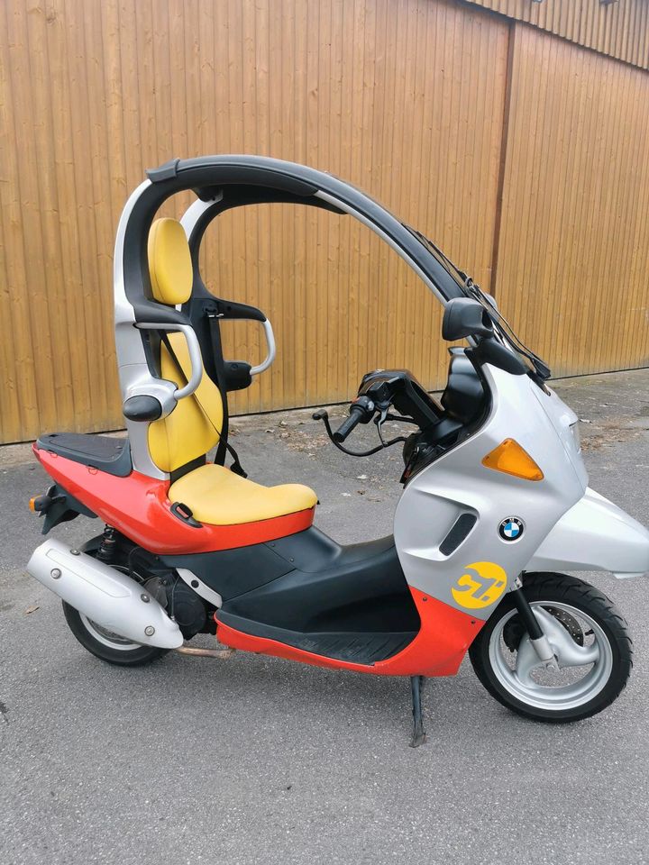 BMW C1 Motorroller, Fahren ohne Helm in Neuenrade