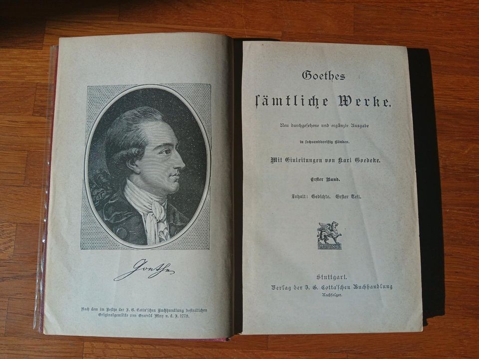 Cotta’sche Bibliothek der Weltliteratur - Goethe in 36 Bänden in Karlsruhe