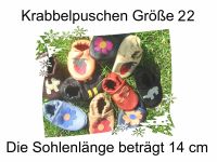 Lederpuschen Krabbelpuschen Gr.22   ❤ handmade aus Rindsleder ❤ Niedersachsen - Harsum Vorschau