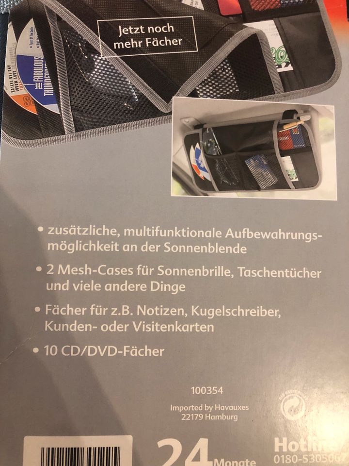 Neues Auto-Organizer für die Sonnenblende in Saarlouis