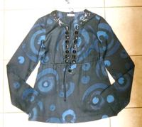 More&More Tunika Bluse schwarz blau Pailletten Perlen DE 36, neu! Düsseldorf - Eller Vorschau