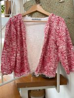 Kurze lastige Boucle Jacke Sommer Rot M Sendling - Obersendling Vorschau