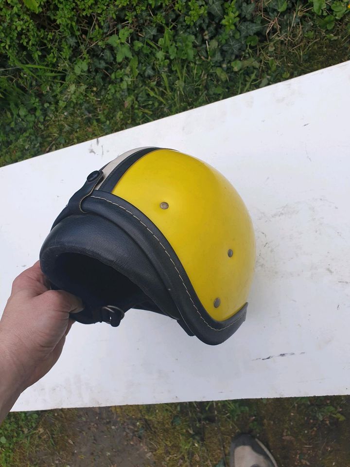 Helm Simson Mz IFA AWO DDR Gelb Größe 2 58-61cm in Jena